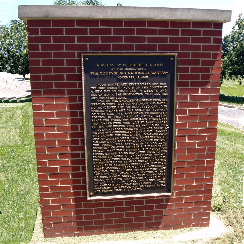 'Refurbished' View - - Address by President Lincoln Marker