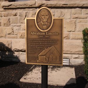 Abraham Lincoln - - Danville Presbyterian Church Marker