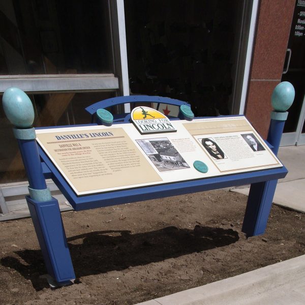 View to North - - Danville's Lincoln Marker