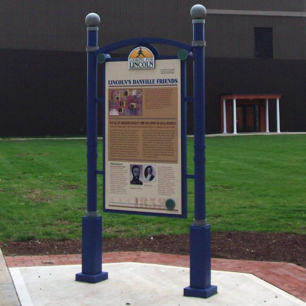 Full View - - Lincoln's Danville Friends Marker