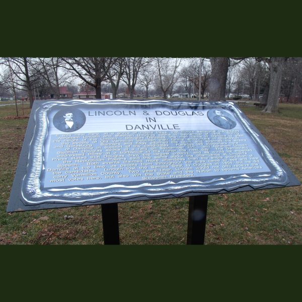 Lincoln & Douglas in Danville Marker