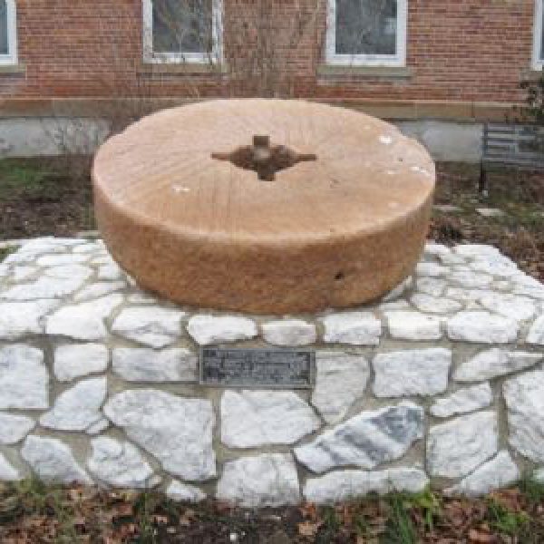 Millstone from the original Gilbert's grist mill