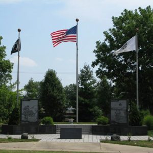 Vermilion County Korean and Vietnam War Memorial square